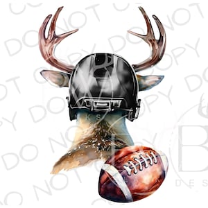 Fußball Hirsch PNG | Digitaler Download | Hirsch Jagd Sublimation PNG | Whitetail Buck PNG | Hirsch Jäger Sublimation png | Weißwedelhirsch png