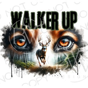 Walker jachthond PNG | Digitale download | Sublimatie van hertenjacht | Walker hond sublimatie PNG | Treeing Walker PNG | Jachthond png