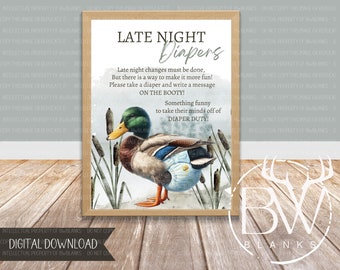 Late Night Diaper Baby Shower Game | Duck Hunting Baby Shower| Diaper Baby Shower Game | Baby Shower Game | Hunting Baby Game