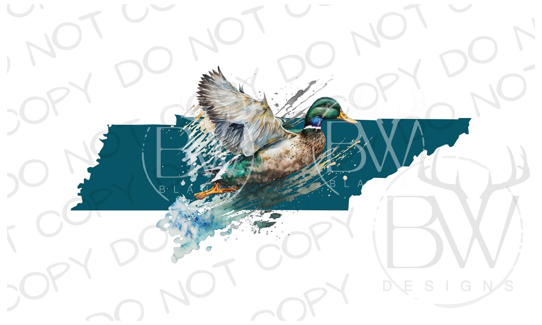 Tennessee Duck Hunting PNG Digital Download Duck Hunting Sublimation