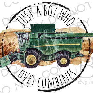 Gewoon een jongen die van combinaties houdt PNG | Digitale download | Tractorsublimatie PNG | Combineer sublimatie png | Boerderij sublimatie PNG | Boerderij png