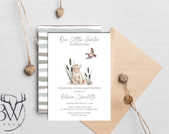 Duck Hunting Baby Shower Invitation | Printable Mallard Duck Invitation | Hunting Baby Shower Invitation | Duck Hunting Printable Invitation