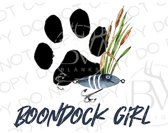 Fille Boondock PNG | Sublimation de pêche PNG | Téléchargement numérique | Sublimation du Labrador PNG | Pêche png | Sublimation de pêche à l'achigan png