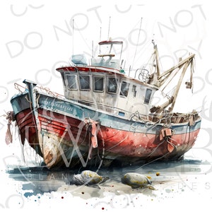 Deep Sea Fishing Boat Sublimation PNG | Digital Download | Fishing Boat Sublimation PNG | Saltwater Fishing PNG | Fishing Boat png