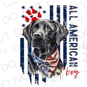 American Black Labrador Retriever PNG | Duck Hunting Sublimation PNG | Labrador Sublimation PNG | Fourth of July png | Hunting Dog png