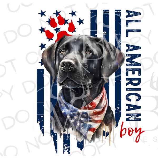 American Black Labrador Retriever PNG | Duck Hunting Sublimation PNG | Labrador Sublimation PNG | Fourth of July png | Hunting Dog png