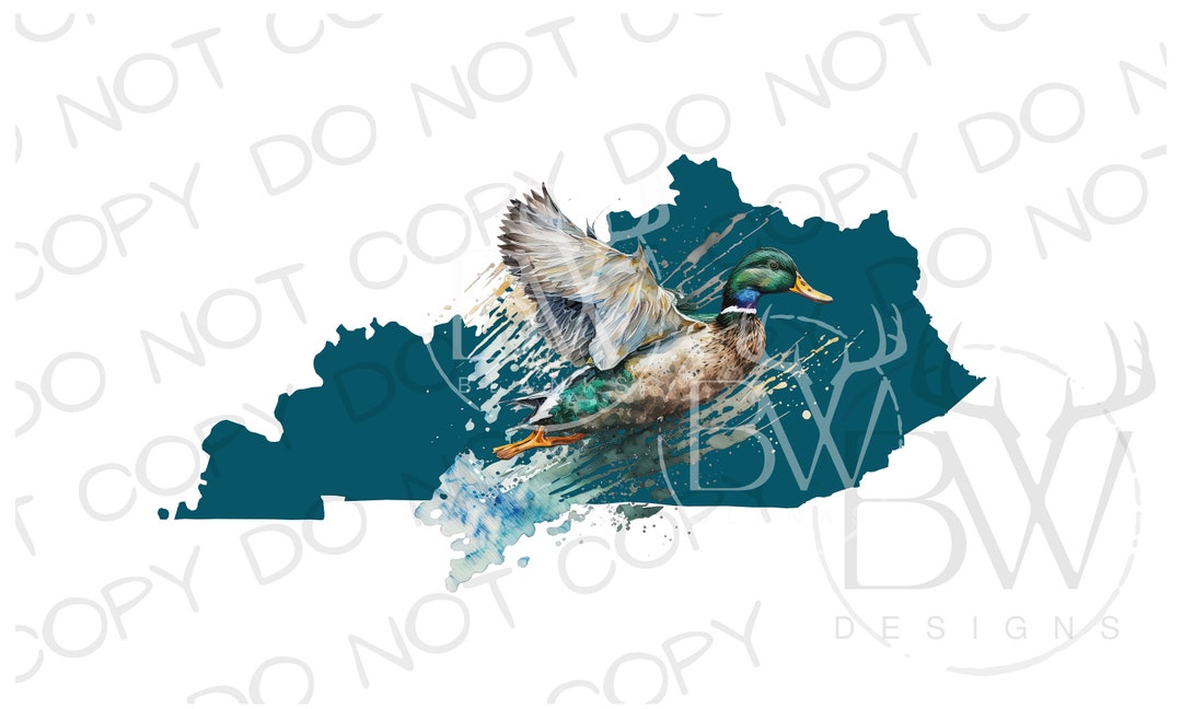 Kentucky Duck Hunting PNG Digital Download Duck Hunting Sublimation PNG