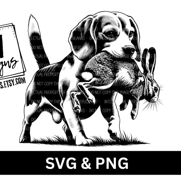Kaninchen Jagd SVG | Digitaler Download | Kaninchen Jäger SVG | Kaninchen Jagd Sublimation PNG | Hase png | Jagdhund png | Beagle png