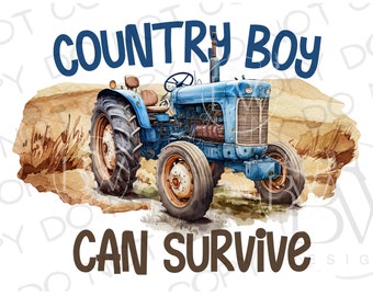 Country Boy Can Survive Children's Shirt Toddler's Shirt Unisex 