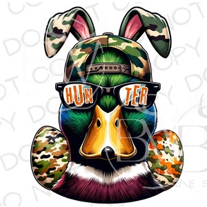 Eierjäger PNG | Digitaler Download | Entenjagd Sublimation PNG | Osterjagd Sublimation | Ostern Sublimation PNG | Stockente png