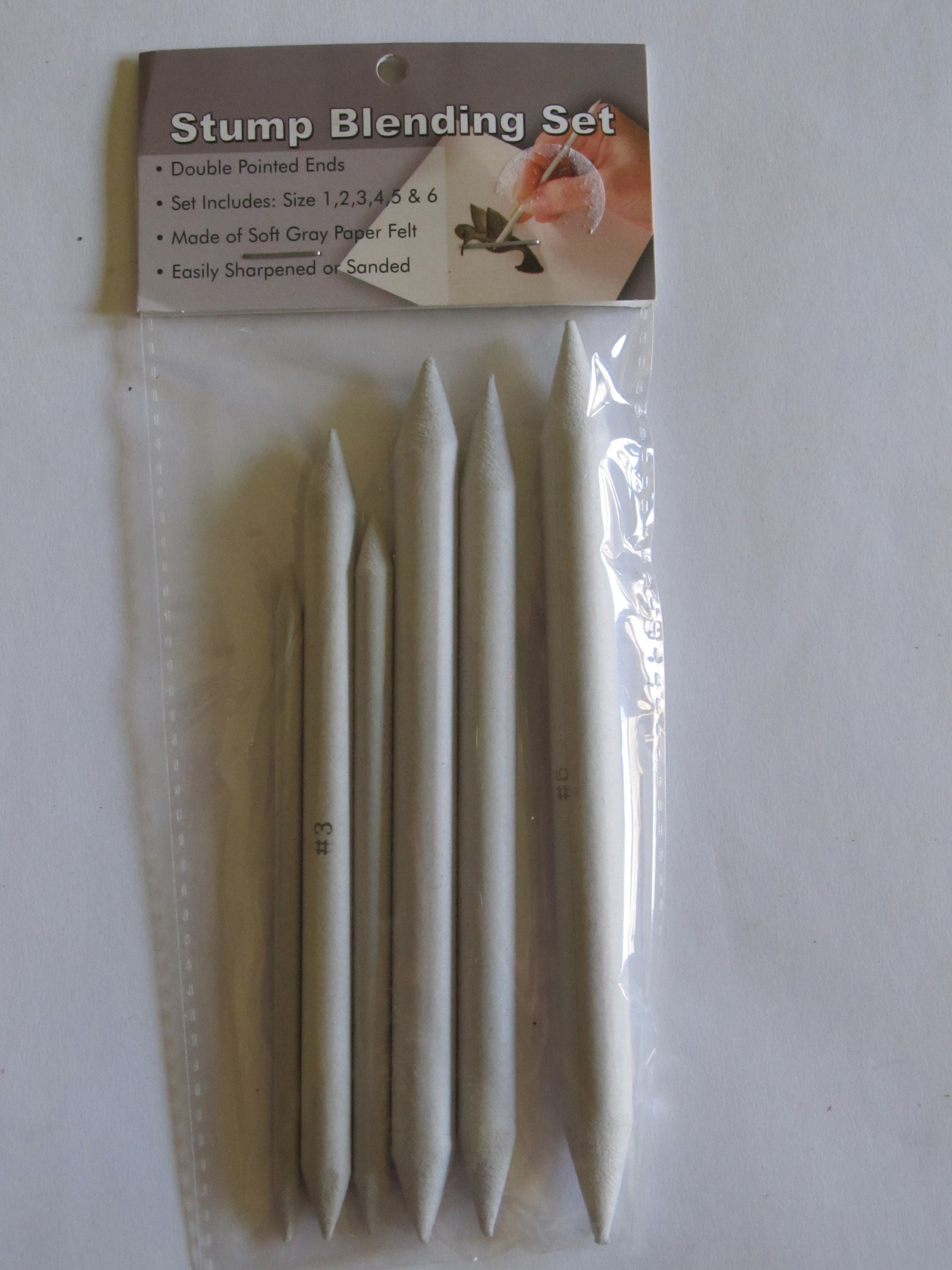 3/6pcs/set Blending Smudge Stump Stick Tortillon Sketch Art White Drawing  Charcoal Sketcking Tool Rice Paper Pen Artist Supplies