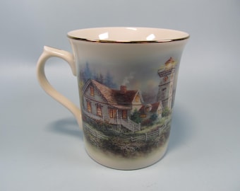 Vintage Nicky Boehme "The Light in the Mist" Lenox Lighthouse Mug Handcrafted in Japan