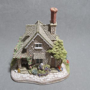 英国 Lilliput Lane Double cottage 1991 1991 Lilliput Lane Double Cottage #354 Retired Rare Blaise Hamlet