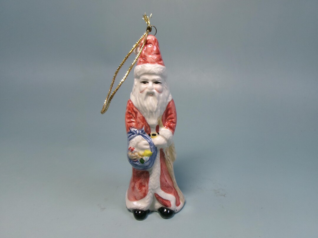 Vintage Otagiri Enesco Old World Santa Claus Hand Painted Christmas ...