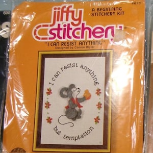 Choice of Small Beginner Needlepoint or Crewel Embroidery Kits / 5" x 5" to 5" x 7"