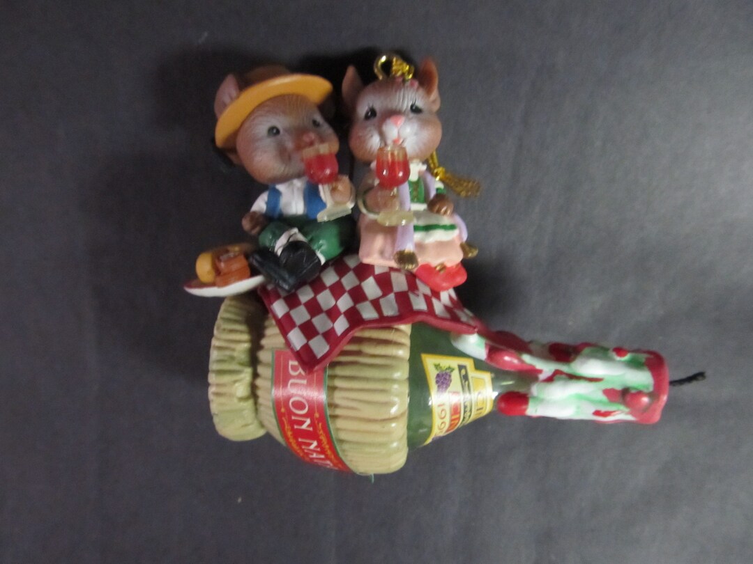 Vintage 1995 Enesco Christmas Ornament Holiday Cheers Series Etsy