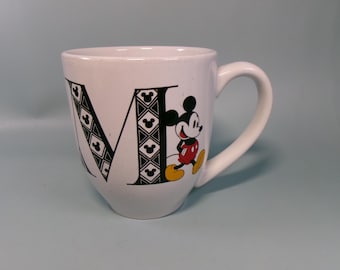 Mickey Mouse Disney Monogram "M" Ceramic Mug