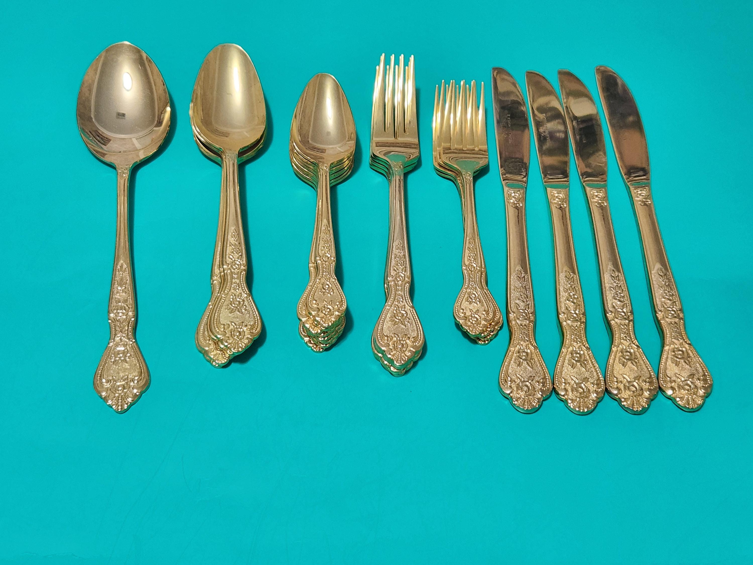 【Rogers Bros】 ヘリテージ デザートセット 6名用12本 Rogers Precious Silverware Set - Etsy