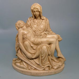 Pieta by G. Ruggeri Figurine Solid Cast Resin Made in Italy
