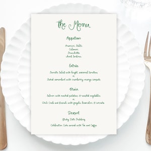 Whimsical Wedding Menu Template printable, Handwritten wedding party food menu, Hand drawn wedding menu scribble wedding decor