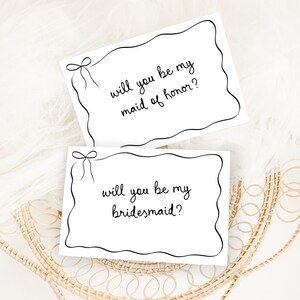 Will you be my bridesmaid Proposal Card, Bridesmaid Proposal Card Template, Whimsical bridesmaid Proposal Card, Will You Be My Maid of Honor