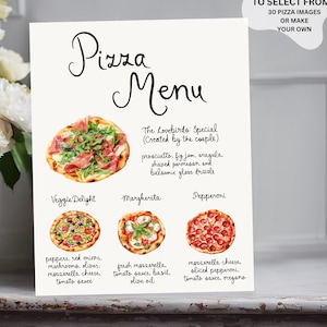 Pizza Bar Sign template, Heart Pizza Bar Wedding Sign Template, Engagement Pizza Bar Pizza Station printable, That's Amore Pizza Table Sign