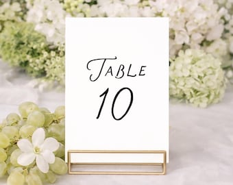 Whimsical Table Number Template, Table Numbers, simple Table Numbers, Handwritten table number 4x6, Instant Download Table Number