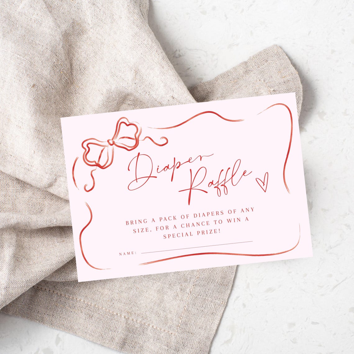 Pink Diaper Raffle Sign A Little Sweetheart Baby Shower, Baby Shower Diaper Raffle Sign, Baby ...
