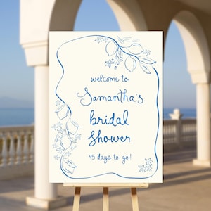 Lemon bridal shower sign, Amalfi coast bridal shower, Mediterranean bridal shower, lemon welcome sign bridal shower Hand drawn Positano sign
