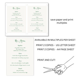 Whimsical Wedding Menu Template printable, Handwritten wedding party food menu, Hand drawn wedding menu scribble wedding decor image 4