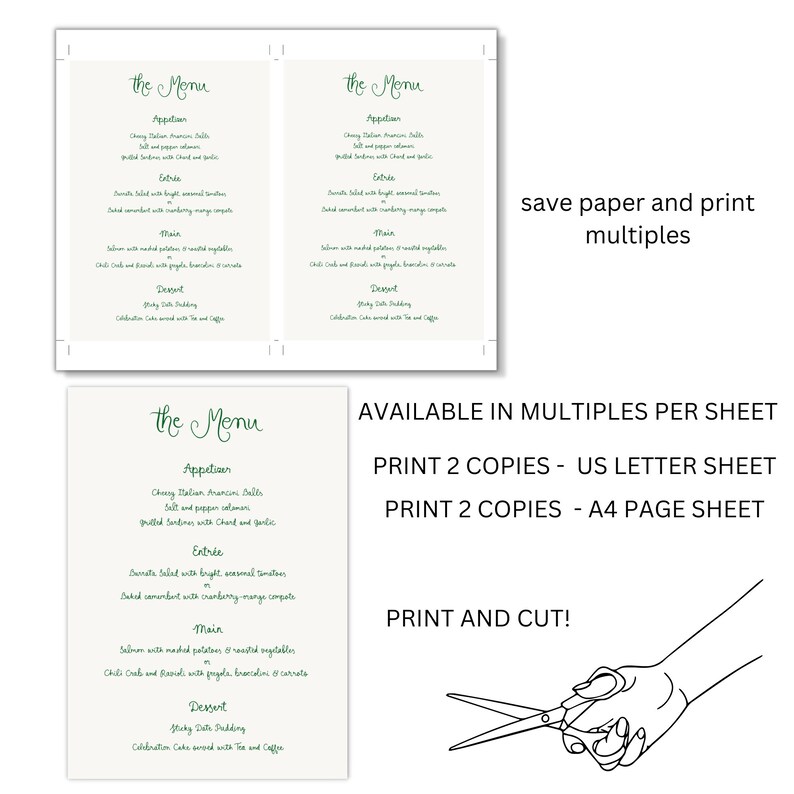 Whimsical Wedding Menu Template printable, Handwritten wedding party food menu, Hand drawn wedding menu scribble wedding decor image 4