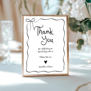 Thank you please take one Wedding Sign Template Printable, Whimsical Gift Table Sign, Cards & gifts sign, Thank you Sign Template favor sign