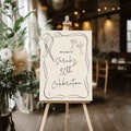 30TH Welcome Sign Beige Birthday sign for girl, Editable whimsical birthday Welcome sign, 21st Birthday welcome sign decor, Bridal Sign product logo