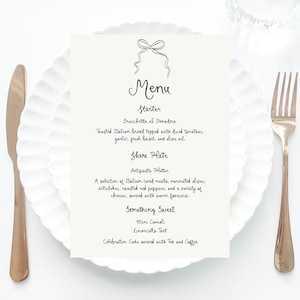 Whimsical Wedding Menu Template printable, Beige menu Handwritten wedding party food menu, Hand drawn wedding menu beige black wedding decor