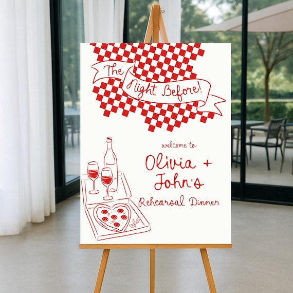 That's Amore Rehearsal Dinner Welcome Sign, That's Amore Rehearsal