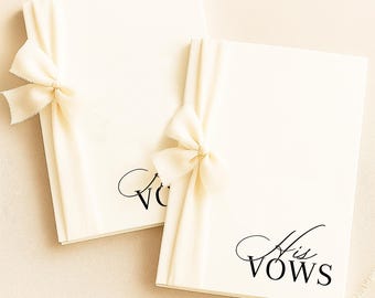 Wedding His Vows and Hers Vows template, Bride and Groom vows card, Folded vow Template 5x7inch vows booklet, Wedding Ceremony Card