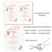 Red Menu Template Printable, Hand Drawn Line Art Christmas Food Menu ...