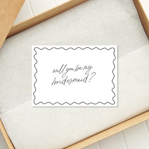 Will you be my bridesmaid Proposal Card, Bridesmaid Proposal Card Template, Whimsical bridesmaid Proposal Card, Will You Be My Maid of Honor