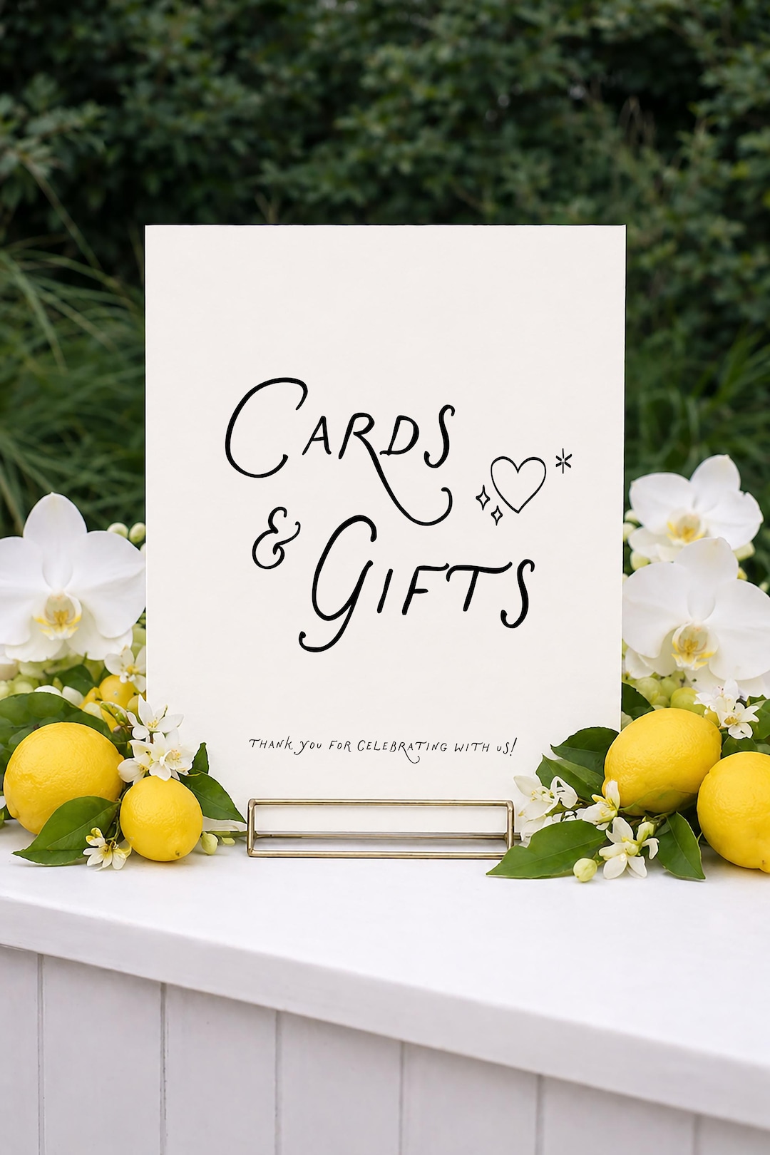 Cards & Gifts Sign Template, Wedding Cards Sign, Minimal Wedding Sign ...