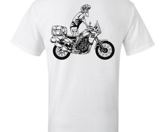 Adventure Bike T-Shirt in White