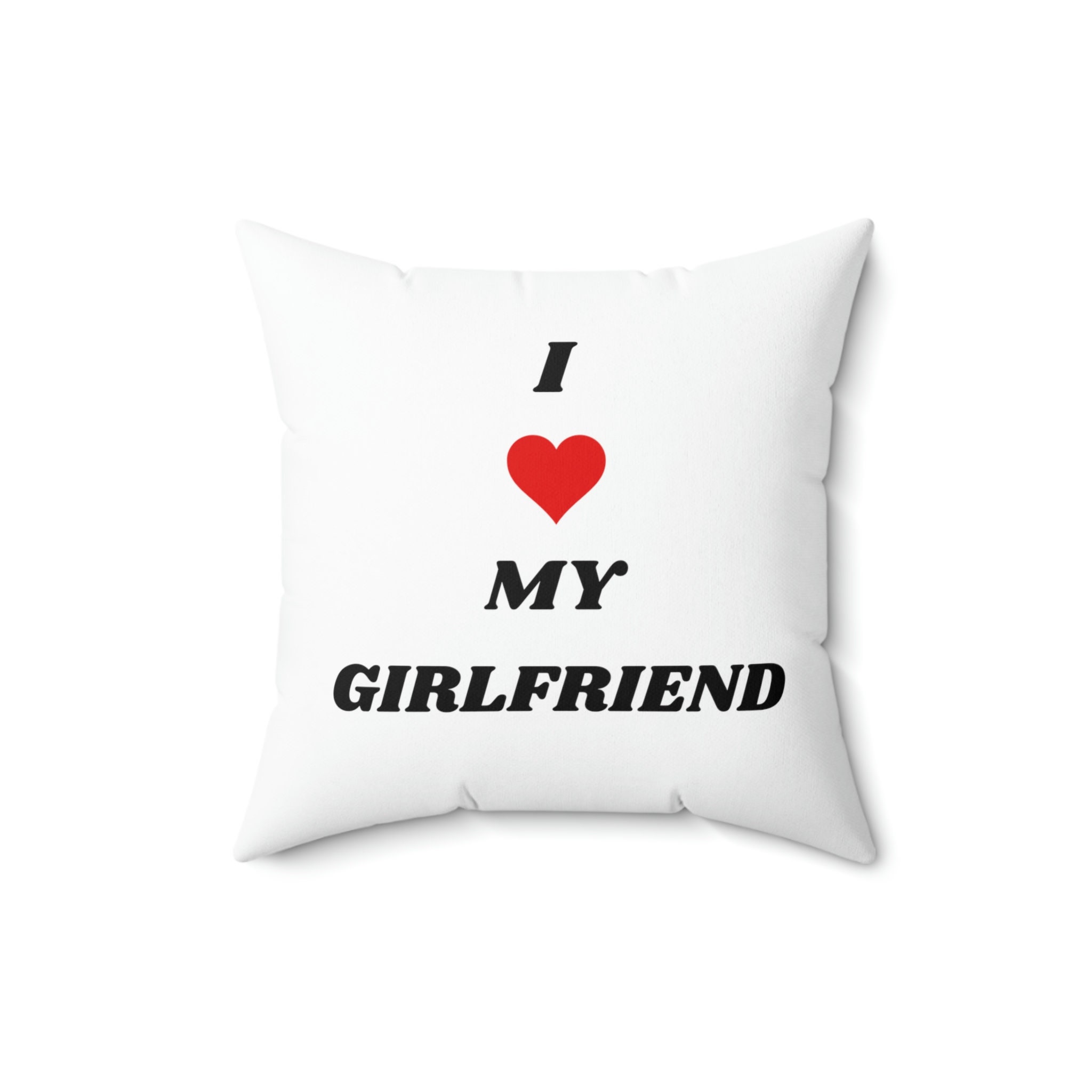 I Love My Girlfriend Pillow I Heart My Girlfriend Valentines Day Gift Throw Pillow Case Funny Cute Gift for Her Him Boyfriend Partner Etsy Canada
