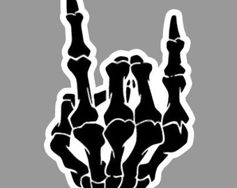 Heavy Metal Hand Sticker