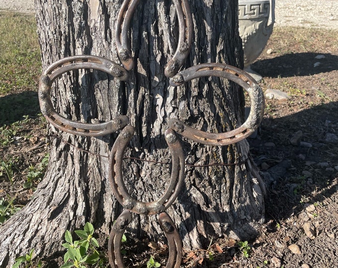 Horseshoe Wall Hanging, Wall Decor, Iron Works, Horseshoe Art, Wall