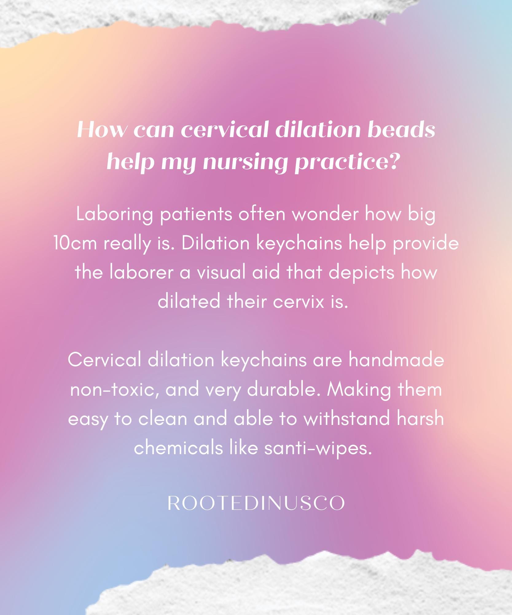 Cervical Dilation Beads |labor & Delivery Nurse Badge Reel Accessories ...
