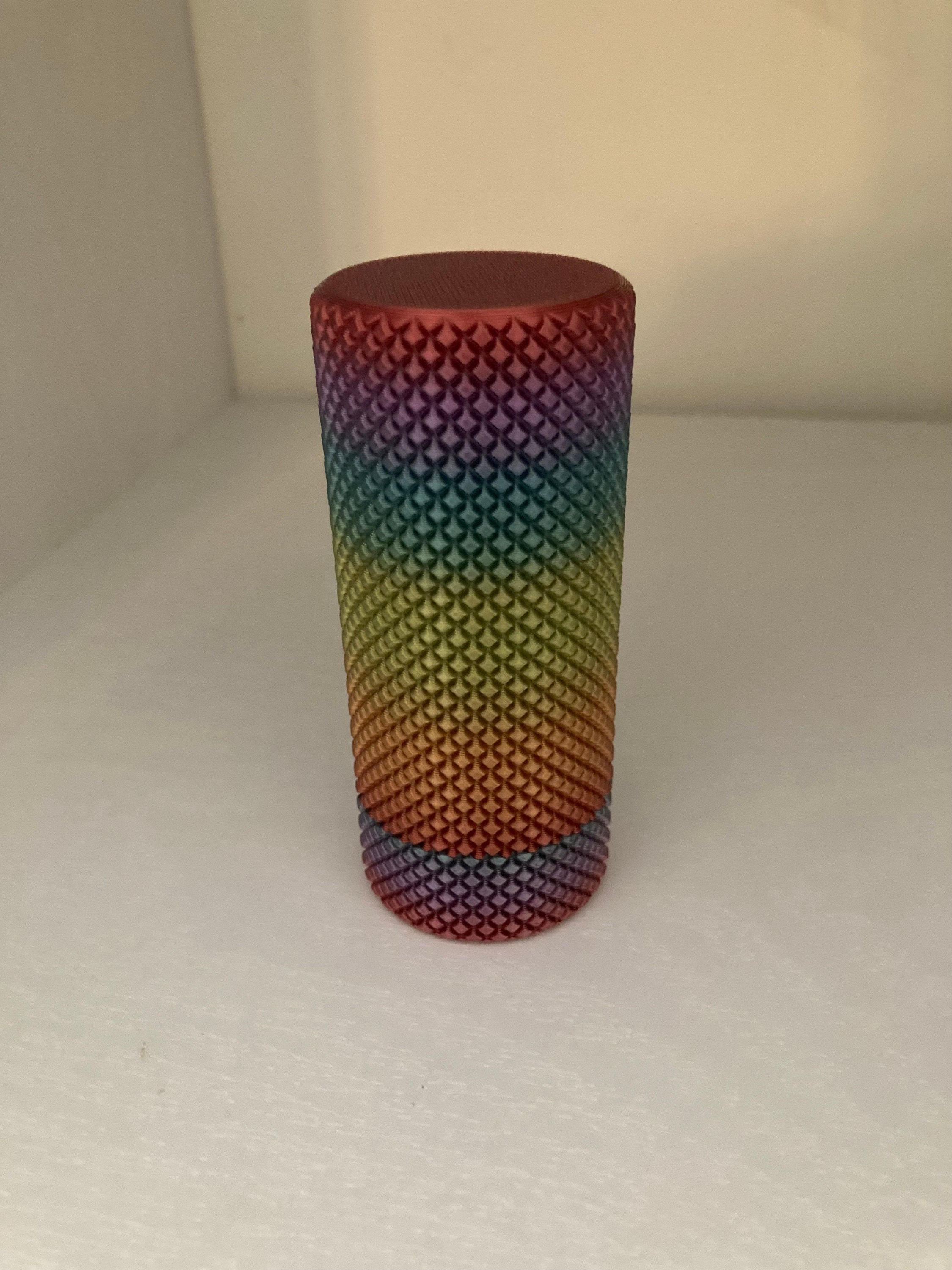 3d Printed Knurled Twist Container Self Closing Quarter Etsy