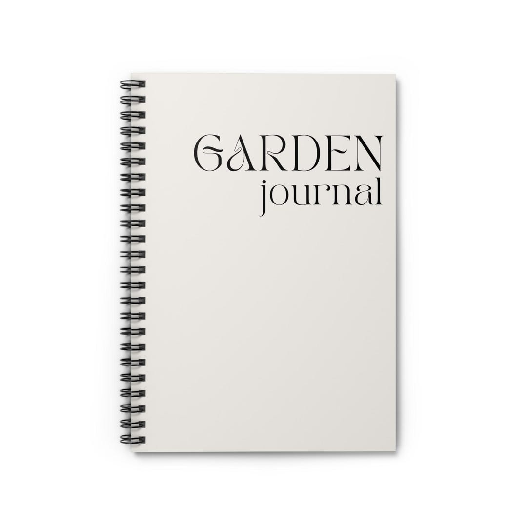 Garden Journal - Ruled Spiral Notebook for Nature Lovers, Plant ...