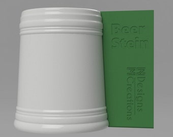 Clay Rib Beer Stein for Pottery
