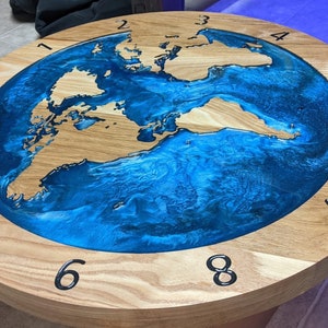 World Map Clock DXF, SVG, EPS Files - Etsy