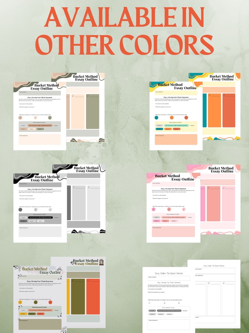 Essay Outline Guide and Template Download | Cottagecore Dark Academia ...