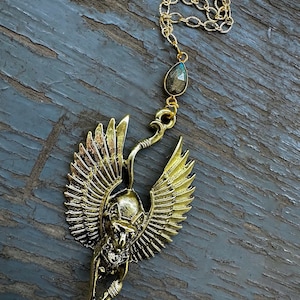 Bastet Devotional Labradorite Necklace | Bastet Goddess | Bastet Altar